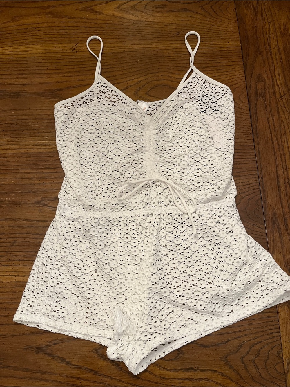 Salt + Cove white romper cover-up, size medium, new with tags